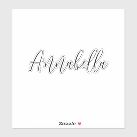 Cooler Individuelle Name-Script-Notebook Aufkleber (Blatt)