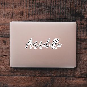 Cooler Individuelle Name-Script-Notebook Aufkleber
