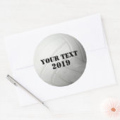 Cooler Individuelle Name- und Farbvolleyballsport Runder Aufkleber (Umschlag)