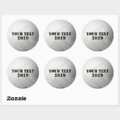 Cooler Individuelle Name- und Farbvolleyballsport Runder Aufkleber (Blatt)