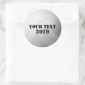 Cooler Individuelle Name- und Farbvolleyballsport Runder Aufkleber (Tasche)