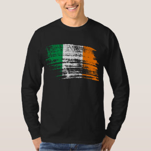 Cooler irischer Flaggenentwurf T-Shirt