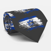 Cooler israelischer Flaggenentwurf Krawatte (Gerollt)