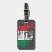 Cooler italienischer Flaggenentwurf Gepäckanhänger (Vorderseite vertikal)