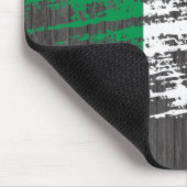 Cooler italienischer Flaggenentwurf Mousepad (Ecke)