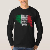 Cooler italienischer Flaggenentwurf T-Shirt (Vorderseite)