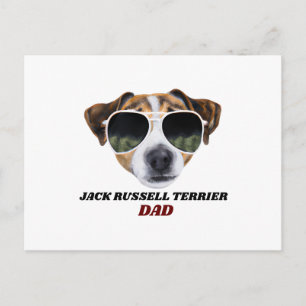 Cooler Jack Russell Terrier Vater Vatertag Hunde Postkarte