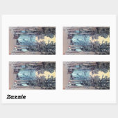 Cooler japanischer Klassiker Hiroshi Tada Rechteckiger Aufkleber (Blatt)