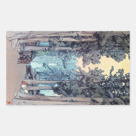 Cooler japanischer Klassiker Hiroshi Tada Rechteckiger Aufkleber