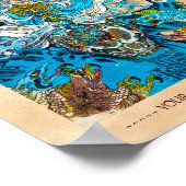 Cooler japanischer Kriegsheld-Sanin-Schlange Poster (Ecke)