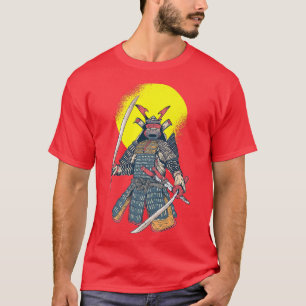 Cooler japanischer Samurai Japan Warrior Sword Fig T-Shirt