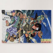 Cooler japanischer Ukiyo-e-legendärer Krieger Samu Puzzle (Horizontal)