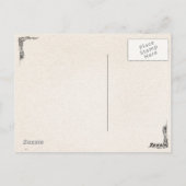 Cooler japanischer Vintager Samurai-Heldenkrieger Postkarte (Rückseite)