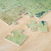 Cooler japanischer Vintager Wasserfall Ukiyo-e Hok Puzzle (Seite)