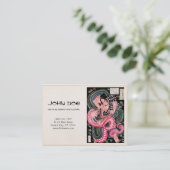 Cooler japanischer visitenkarte (Stehend Vorderseite)