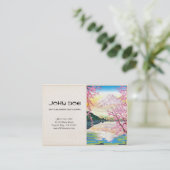 Cooler japanischer visitenkarte (Stehend Vorderseite)