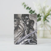 Cooler Jazz Postkarte (Stehend Vorderseite)