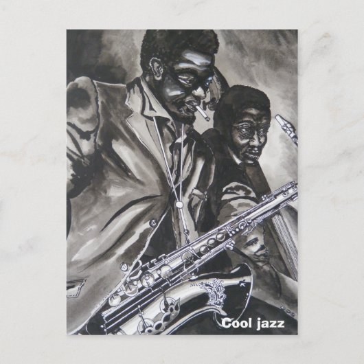 Cooler Jazz Postkarte (Vorderseite)