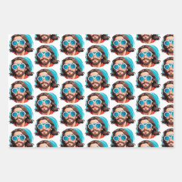 Cooler Jesus Geschenkpapier Set