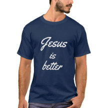 Cooler Jesus ist besserer Marine-Blau-T - Shirt