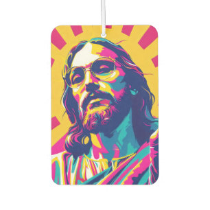 Cooler Jesus Pop Kunst Autolufterfrischer