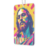 Cooler Jesus Pop Kunst Autolufterfrischer (Links)