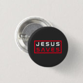 Cooler Jesus Rette Button (Vorne & Hinten)