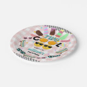 cooler Junge niedlicher Sommer süße zwei coole 2.  Pappteller (Schrägansicht)