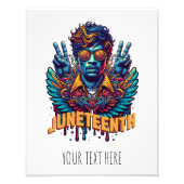 Cooler Jungsteinziger Schwarzgeschichte Monat Ange Fotodruck (Vorne)