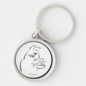 Cooler Kaffee Chat Schlüsselanhänger (Vorne)