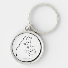 Cooler Kaffee Chat Schlüsselanhänger