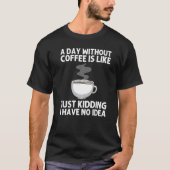 Cooler Kaffee für Damen und Herren Kaffee Barista T-Shirt (Vorderseite)