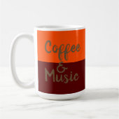 Cooler Kaffee und Musik Kaffeetasse (Links)