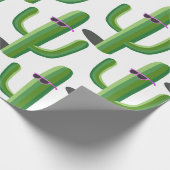 Cooler Kakti Geschenkpapier (Ecke)