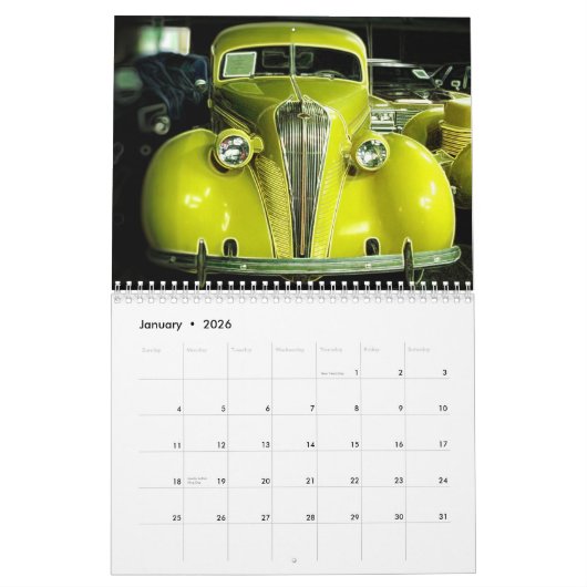 Cooler Kalender der Auto-2015 (Jan 2026)
