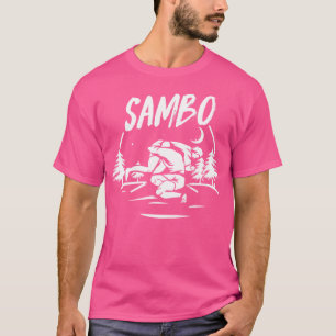 Cooler Kampf Sambo Russland sowjetische Kampfkunst T-Shirt