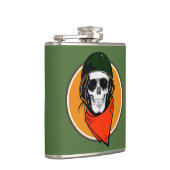 Cooler Kampfschädel Flachmann (Rechts)