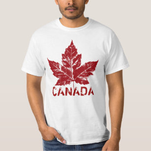Cooler Kanada-T - Shirt-Retro Ahorn-Blatt-Andenken T-Shirt