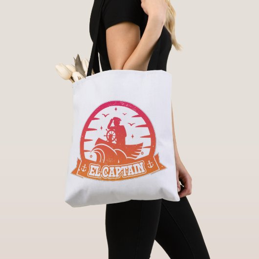 Cooler Kapitän Anker Boot Und Segeln Retro Tasche (Von Nahem)
