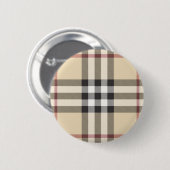 Cooler karierter Knopf Button (Vorne & Hinten)