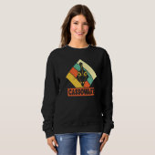 Cooler Kasuar Retro-Farbe Kasuar   Sweatshirt (Vorne ganz)