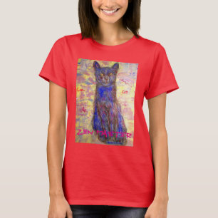 cooler Katze Zenmeister T-Shirt