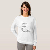 Cooler KatzeHoodie T-Shirt (Vorne ganz)