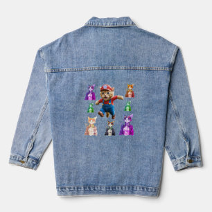 Cooler Katzenboss – Lustiges Katzenliebhaber-Gesch Jeansjacke