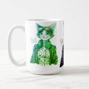 Cooler Katzenboss – Lustiges Katzenliebhaber-Gesch Kaffeetasse