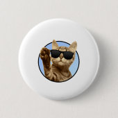 Cooler Katzenknopf Button (Vorderseite)