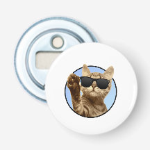 Cooler Katzenknopf Flaschenöffner