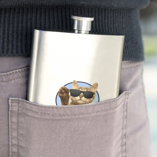 Cooler Katzenkolben Flachmann (Beispiel)