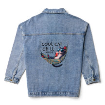 Cooler Katzenkühlmodus Denim Jacket