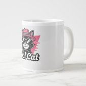 Cooler Katzenselbstbewusstsein Jumbo-Tasse (Vorderseite Rechts)